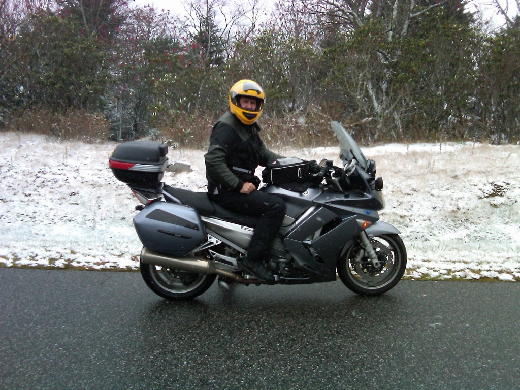 North Carolina Motorcycling Trip Snow
